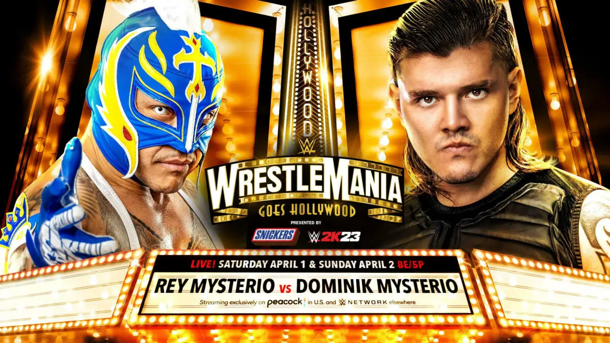 Rey Mysterio vs Dominik Mysterio wrestlemania 39