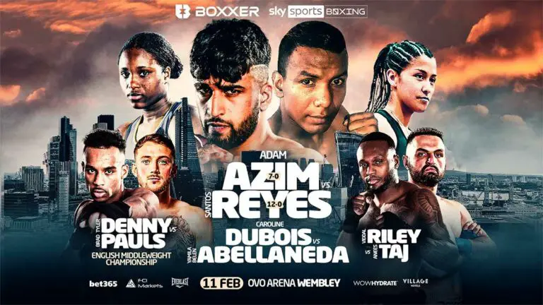 Adam Azim vs Santos Reyes Results Live, Fight Card, Start Time
