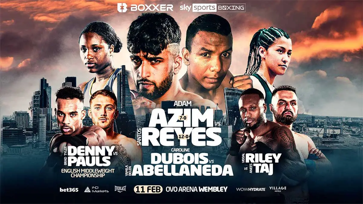 Adam Azim vs Santos Reyes Poster  
