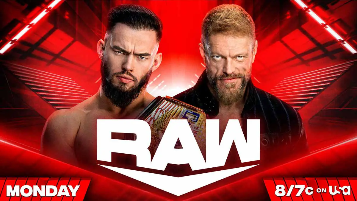 Austin Theory vs Edge WWE RAW February 20 2023