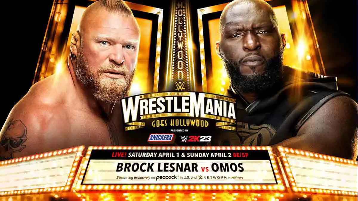 Brock Lesnar vs Omos WWE WrestleMania 39