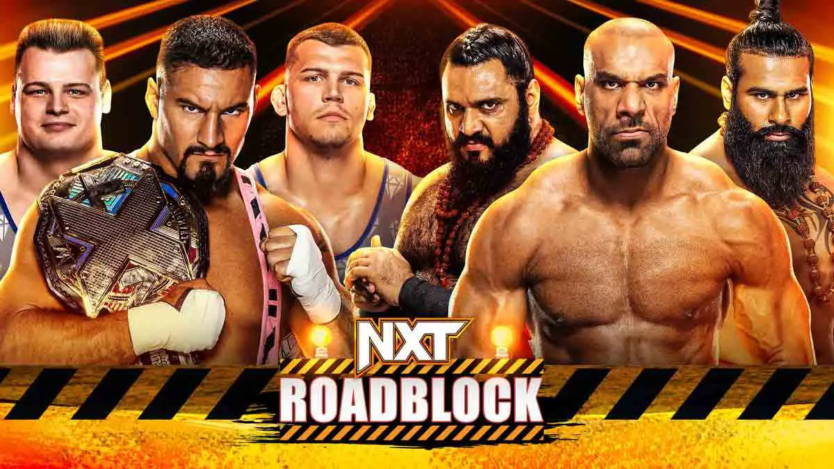 Bron Breakker & The Creed Brothers vs Jinder Mahal & Indus Sher  NXT Roadblock 2023