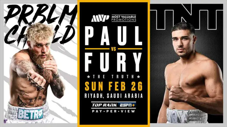 Jake Paul vs Tommy Fury Results Live from Prelims & Main Card