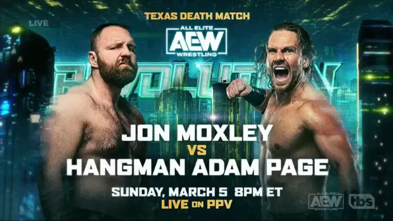 Jon Moxley v Adam Page Texas DeathMatch Set for AEW Revolution 2023