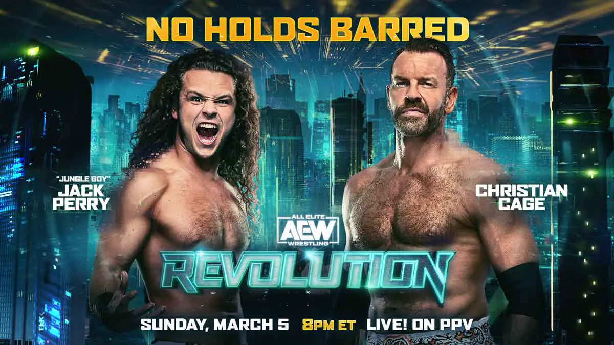 Jungle Boy Jack Perry vs Christian Cage AEW Revolution 2023