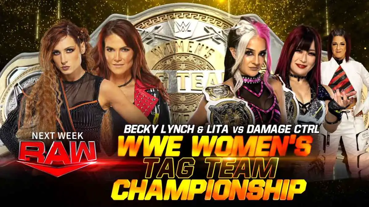 Lita & Becky Lynch vs Dakota Kai & Iyo Sky WWE RAW February 27 2023