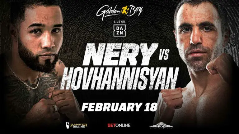 Luis Nery vs Azat Hovhannisyan Results LIVE, Card, Start Time