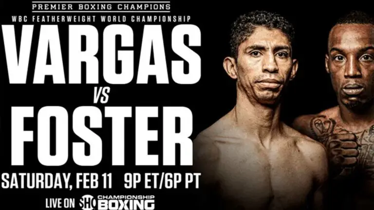 Rey Vargas vs O’Shaquie Foster Results LIVE, Match Card, Time