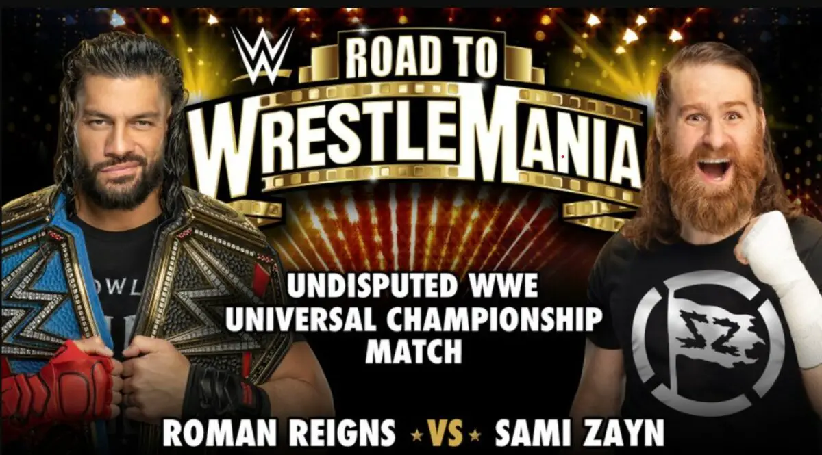 Roman Reigns vs Sami Zayn
