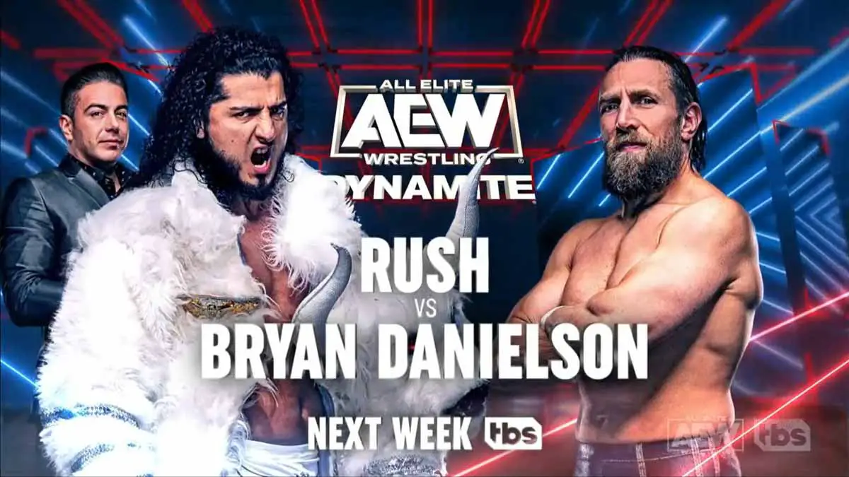 AEW Dynamite February 8 Bryan v Rush, Tag Title & Gauntlet Match Set
