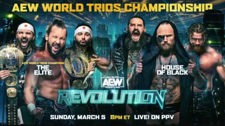 House of Black vs The Elite World Trios Title Match Added to AEW Revolution 2023