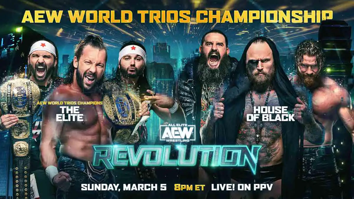 The Elite vs House of Black AEW Revolution 2023