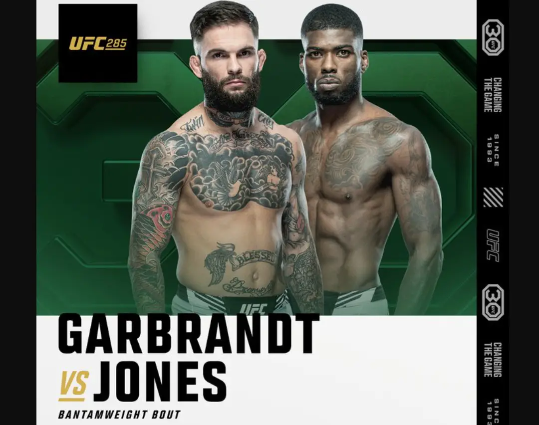 Trevin Jones vs Cody Garbrandt UFC 285