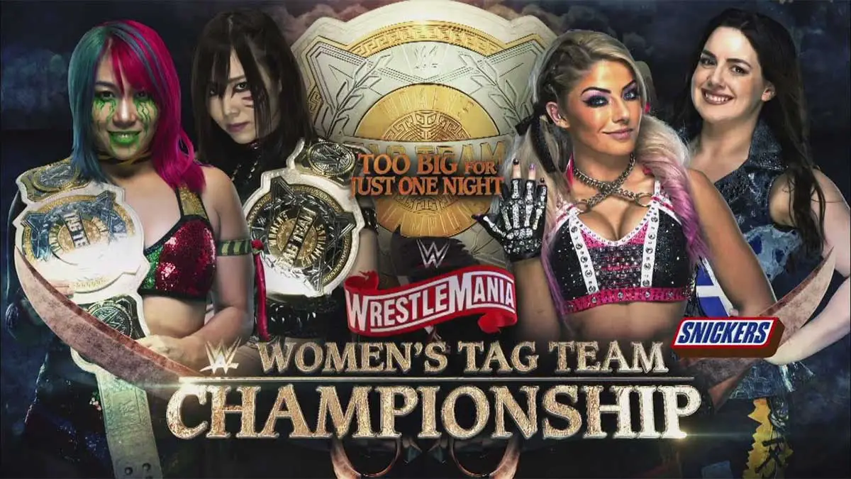 Alexa Bliss & Nikki Cross vs The Kabuki Warriors (Asuka & Kairi Sane) Poster