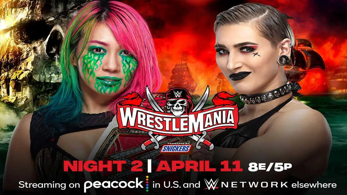 Asuka vs Rhea Ripley - Raw Women’s Championship - WWE WrestleMania 37