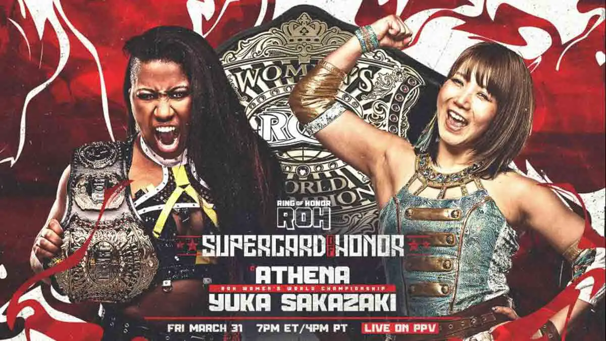 Athena vs Yuka Sakazaki ROH Supercard of Honor 2023