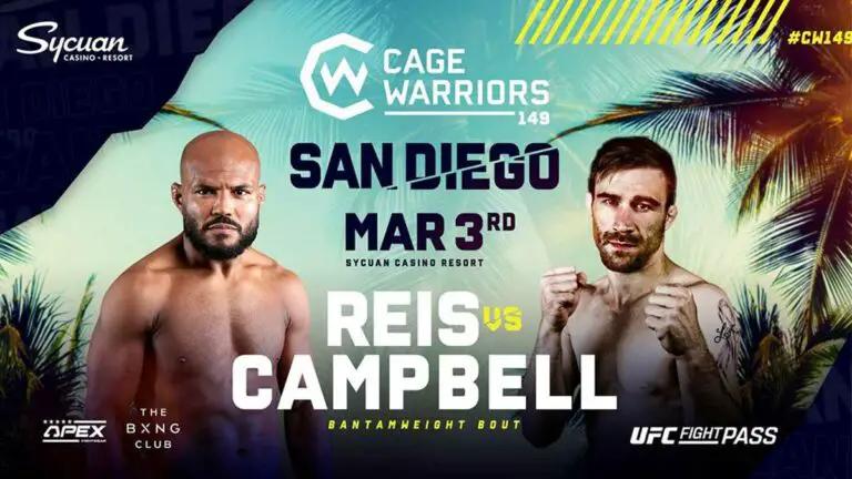 Cage Warriors 149 Results Live, Reis vs Campbell Card, Time