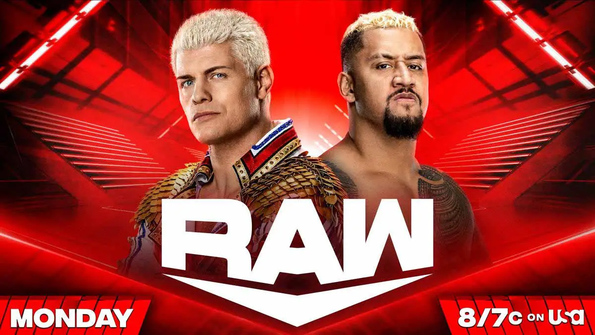 Cody Rhodes vs Solo Sikoa WWE RAW March 27 2023