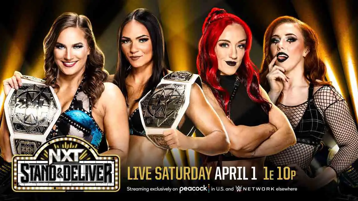 Fallon Henley & Kiana James vs Alba Fyre & Isla Dawn WWE NXT Stand & Deliver 2023