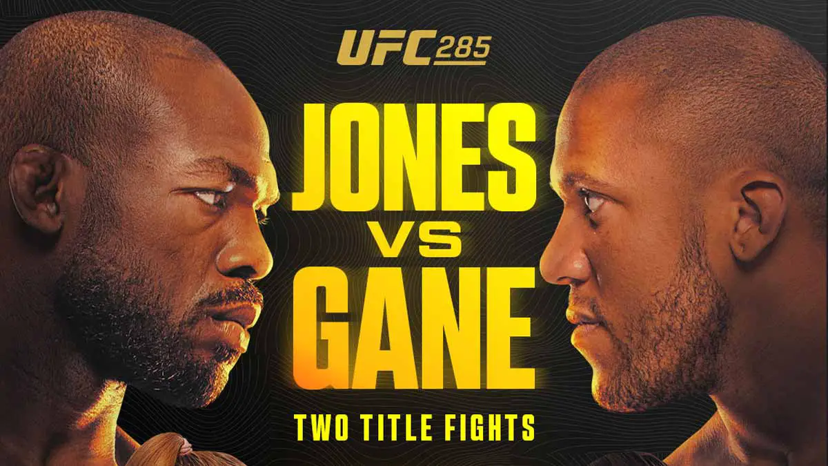 UFC 285 Poster Jon Jones vs Ciryl Gane