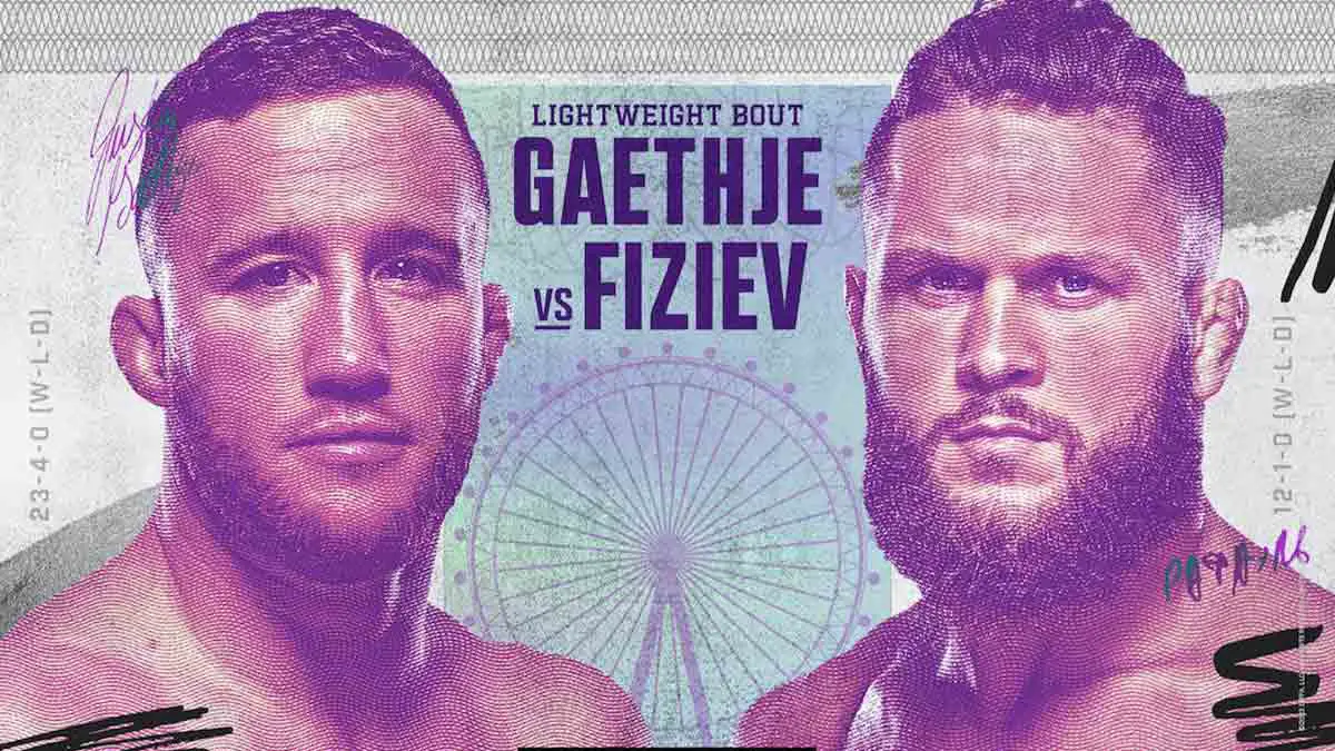 Justin Gaethje vs Rafael Fiziev UFC 286