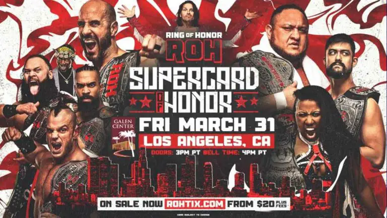 ROH Supercard of Honor 2023 Results Live, Castagnoli v Kingston