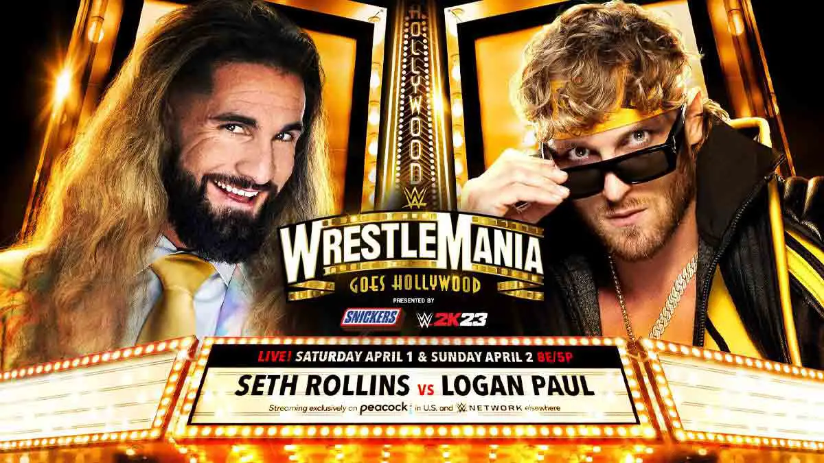 Seth Rollins vs Logan Paul WWE WrestleMania 39
