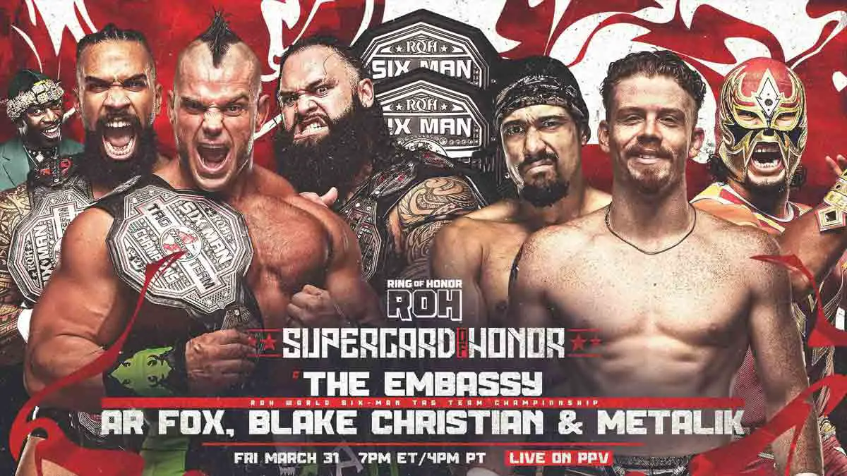 The Embassy vs Blake Christian Metalik AR Fox ROH Supercard of Honor 2023