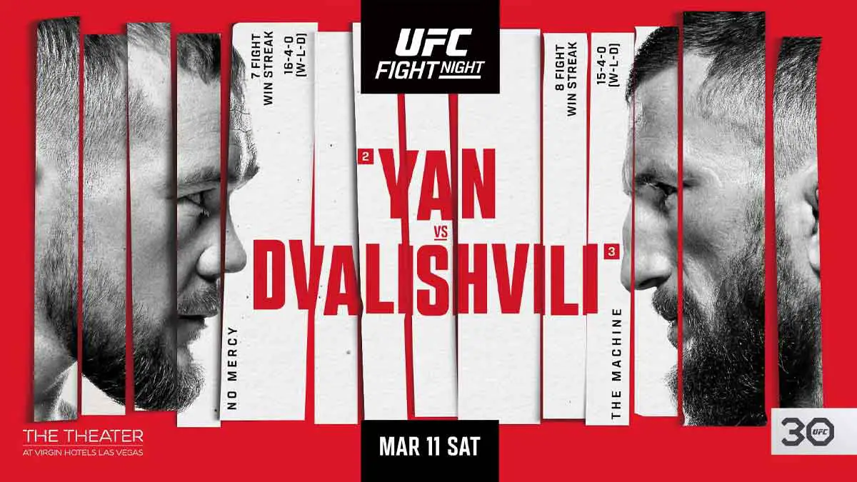 UFC Las Vegas Yan vs Dvalishvili