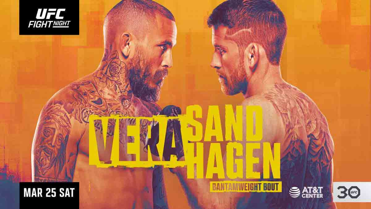 UFC San Antonio Poster March 2023 Cory Sandhagen vs Marlon Vera