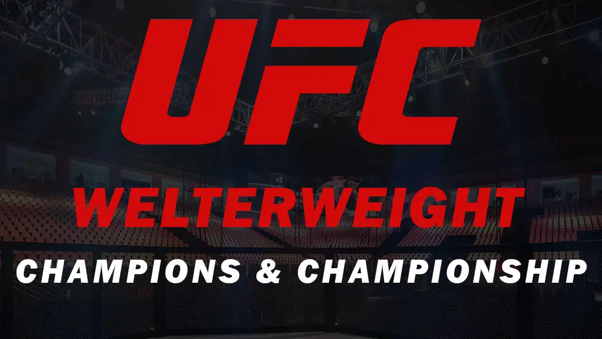 UFC Welterweight Champions Poster