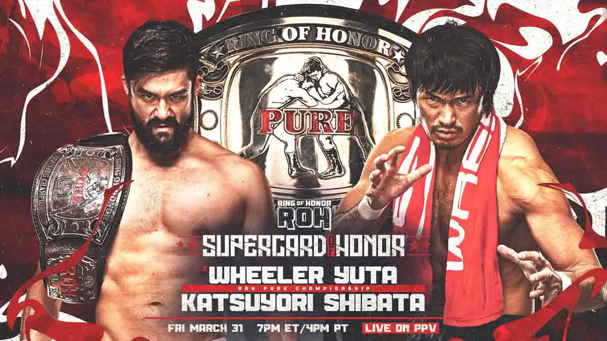 Wheeler Yuta vs Katsuyori Shibata ROH Supercard of Honor 2023