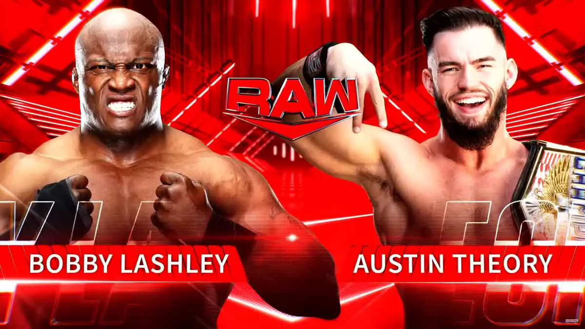 Bobby Lashley vs Austin Theory WWE RAW April 17 2023