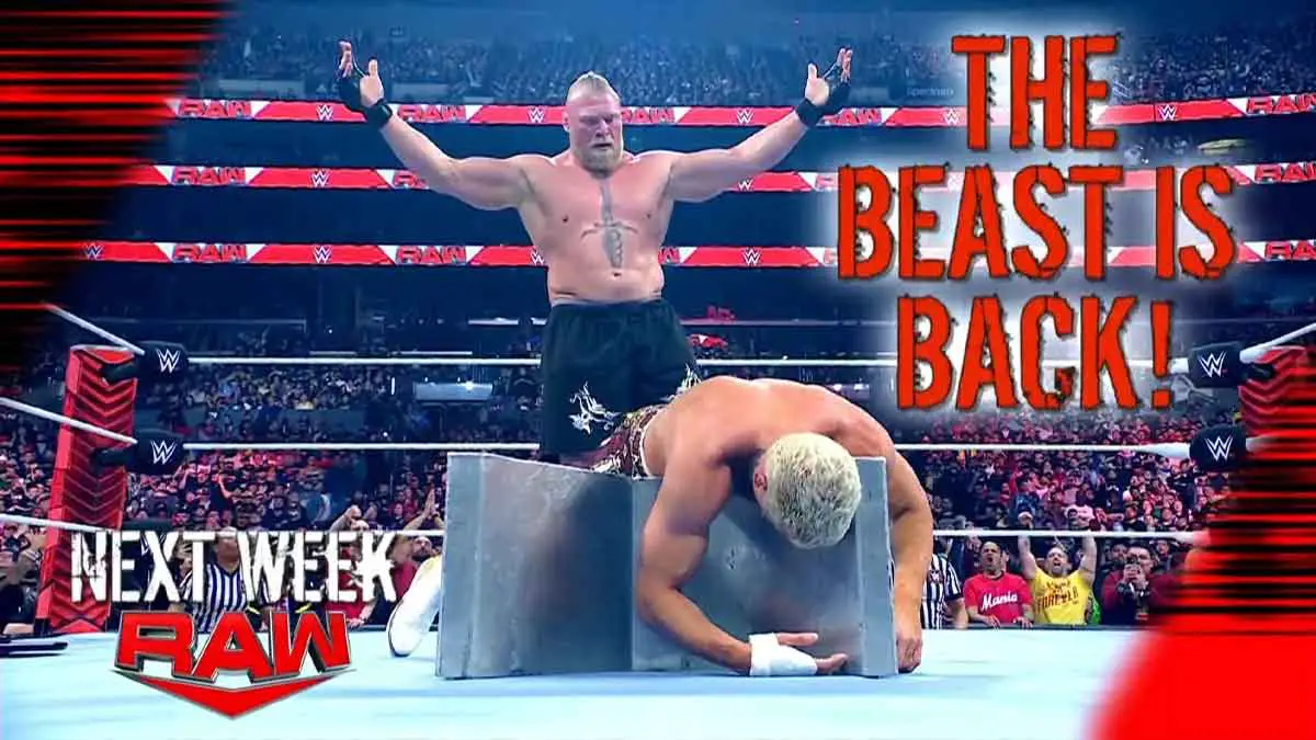 Brock Lesnar WWE RAW April 17