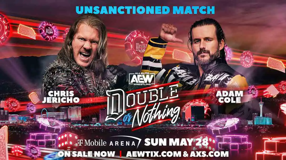 Chris Jericho vs Adam Cole AEW Double or Nothing 2023