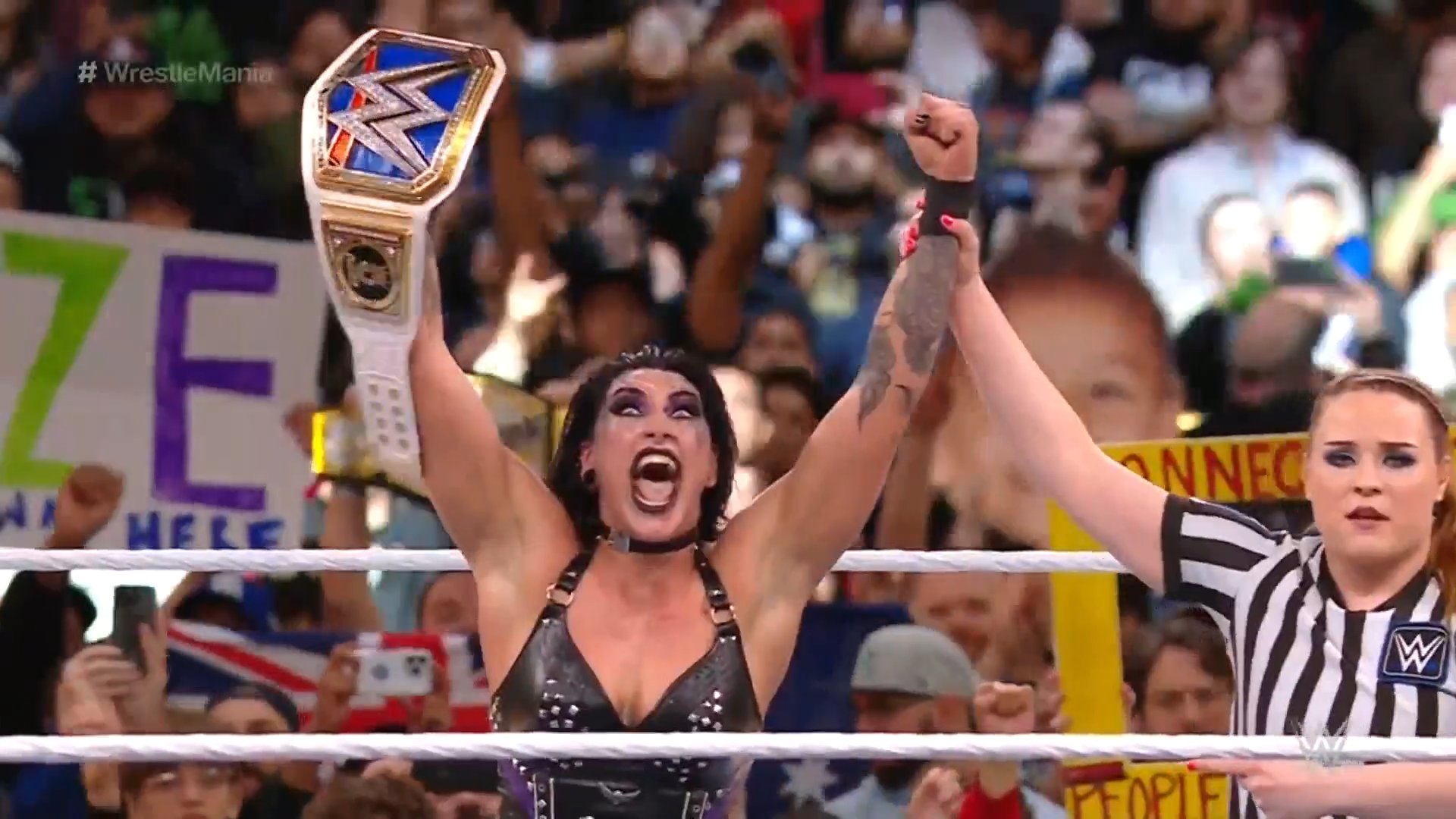 Rhea Ripley the New SD Women's Champion at WWE WrestleMania 39