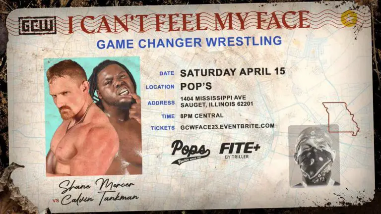 GCW I Can’t Feel My Face 2023 Results LIVE, Card, April 15