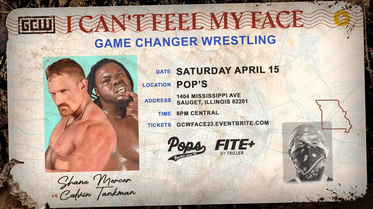 GCW I Can't Feel My Face 2023 Poster 