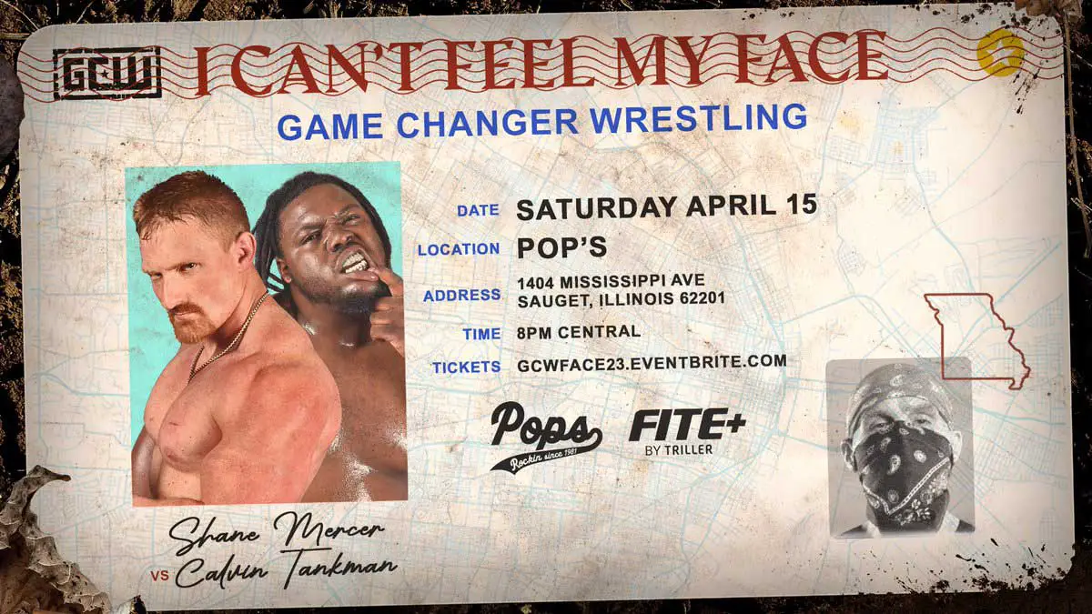 GCW I Can't Feel My Face 2023 Poster