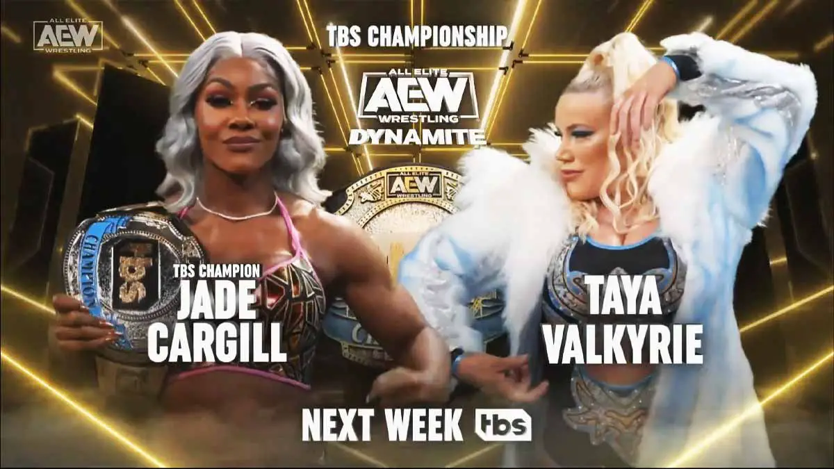 Jade Cargill vs Taya Valkyrie AEW dynamite April 26 2023