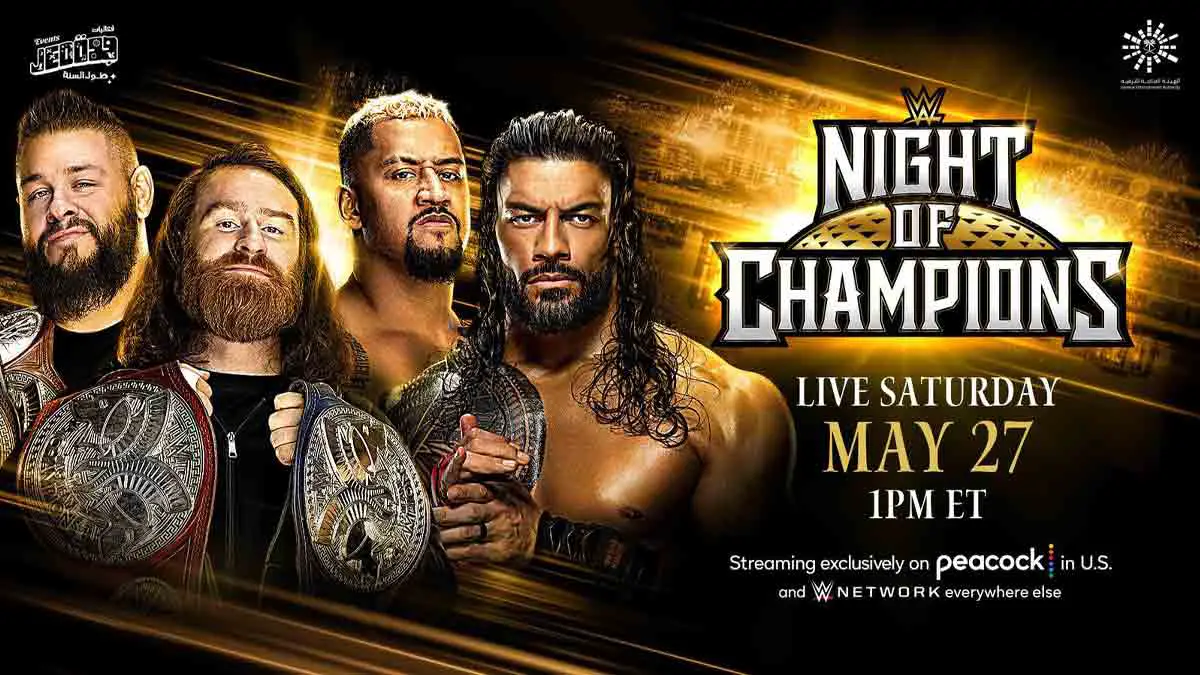 Kevin Owens & Sami Zayn vs Roman Reigns & Solo Sikoa WWE Night of Champions 2023