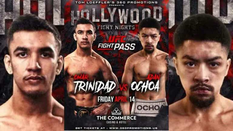 Hollywood Fight Nights: Omar Trinidad vs Adan Ochoa Results Live