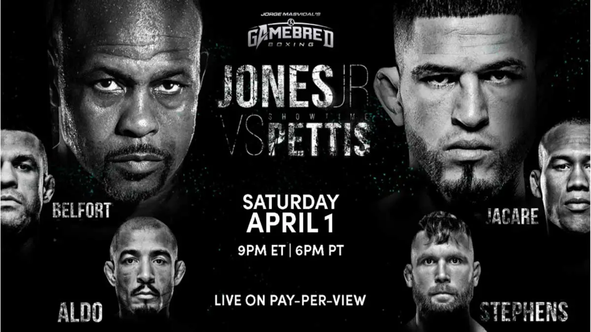 Roy Jones Jr vs Anthony Pettis Poster 