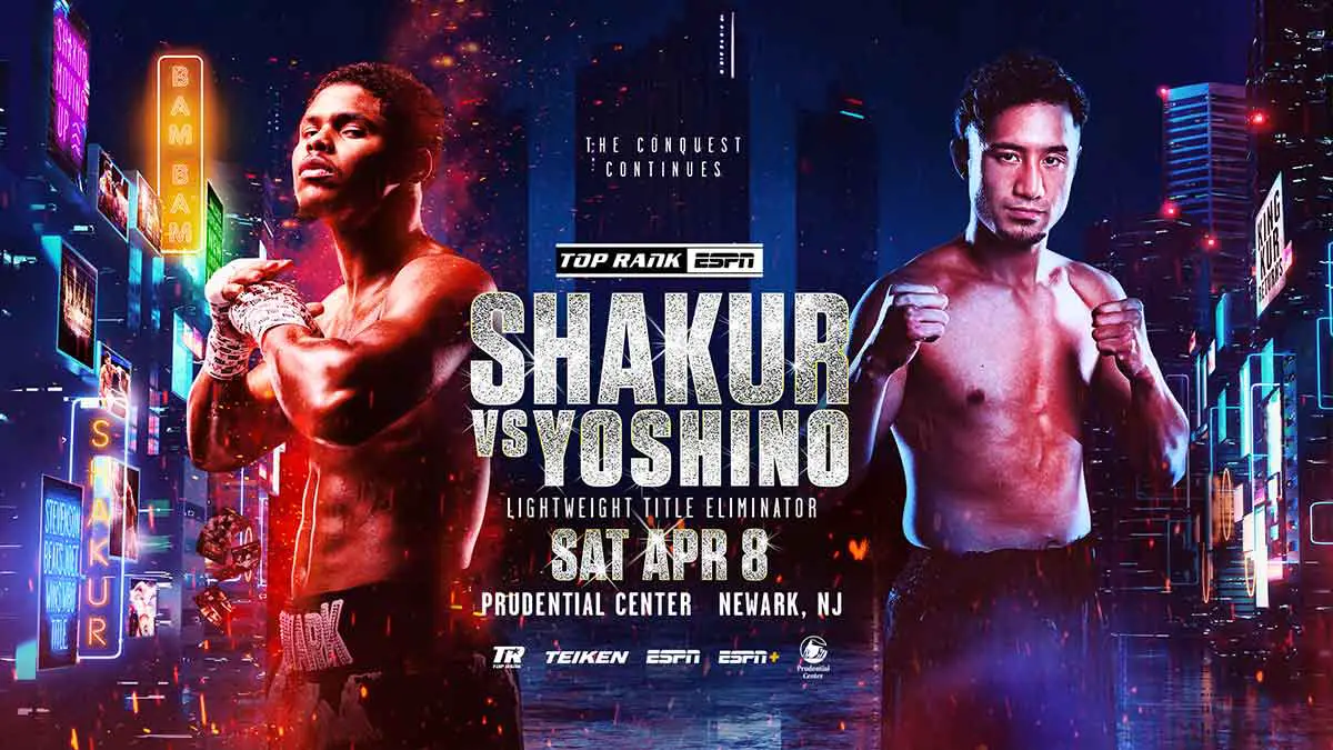Shakur Stevenson vs Shuichiro Yoshino