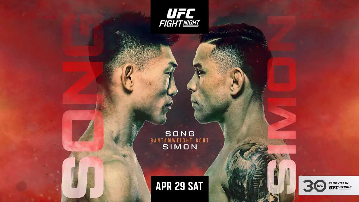 Song Yadong vs Ricky Simon UFC Vegas 72