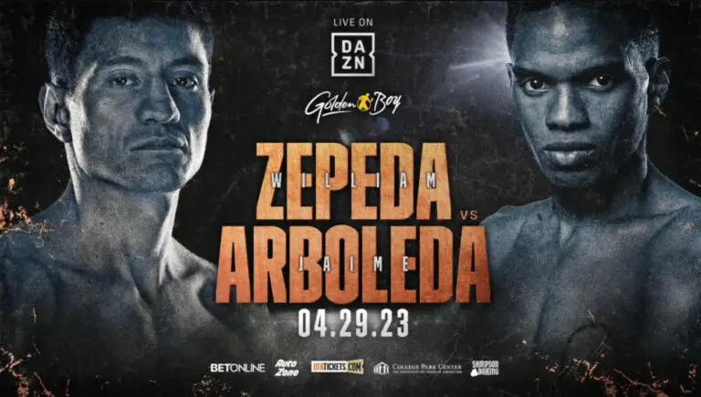 William Zepeda vs Jaime Arboleda Becomes New Main Event for April 29 DAZN Card