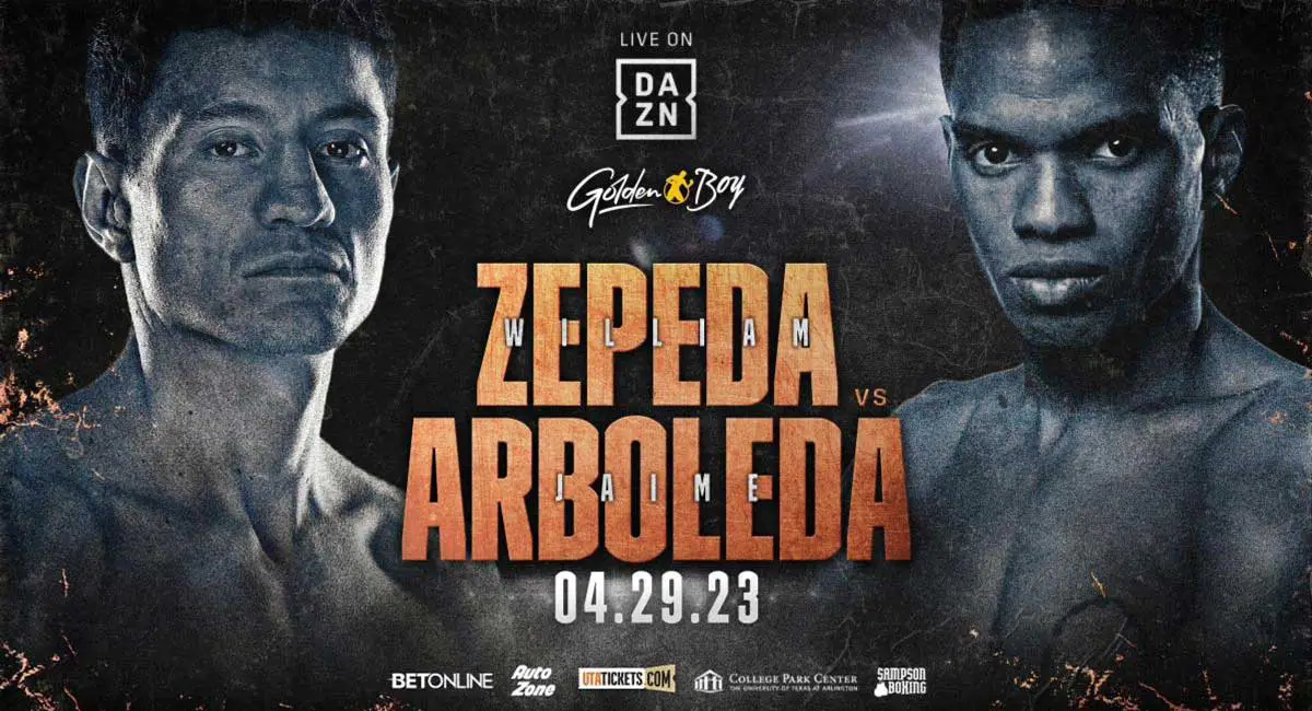 William Zepeda vs Jaime Arboleda Poster  