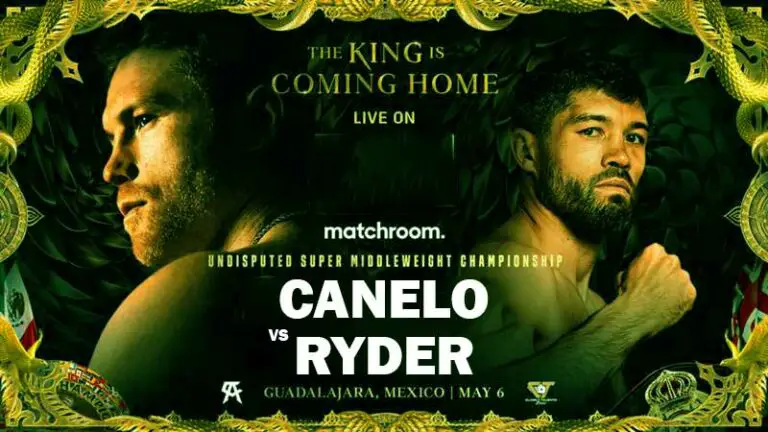 Canelo Alvarez vs John Ryder Results Live, Prelims & Main Card