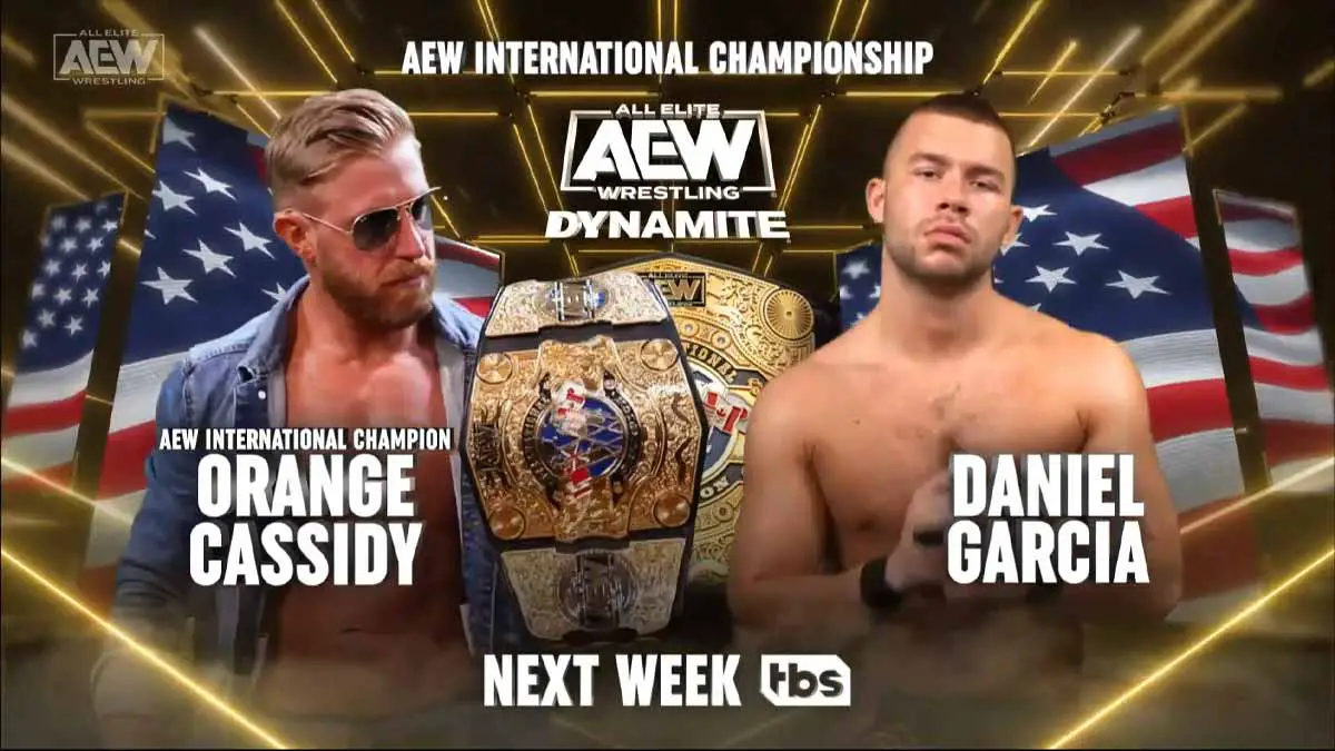 Orange Cassidy vs Daniel Garcia AEW Dynamite May 10