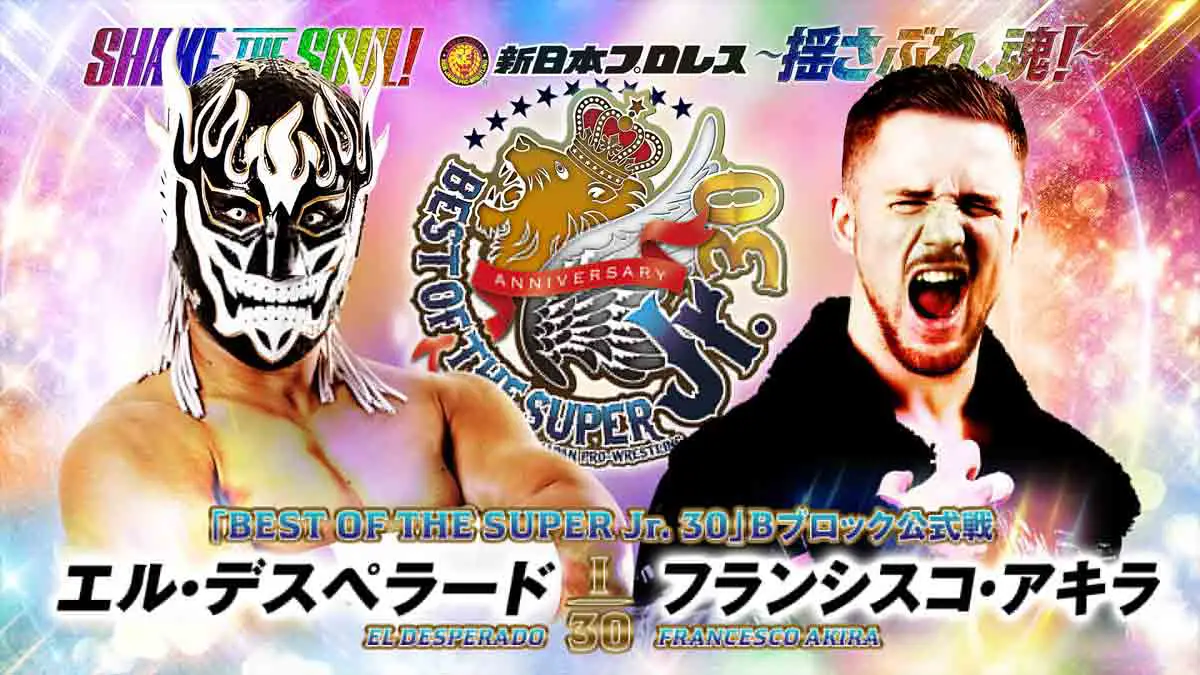El Desperado vs Francesco Akira NJPW BOSJ 30 Night 8